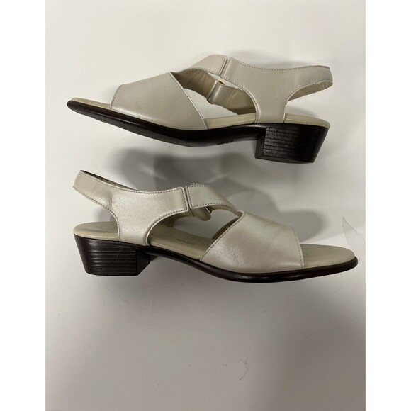 SAS Sun timer Women’s 10 N Narrow Pearl Bone Sandal Tripad Comfort Open Toe - Picture 5 of 12